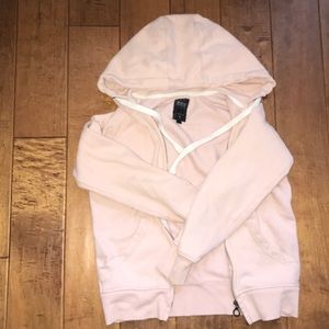 Pink Zip Up Hoodie Sweatshirt